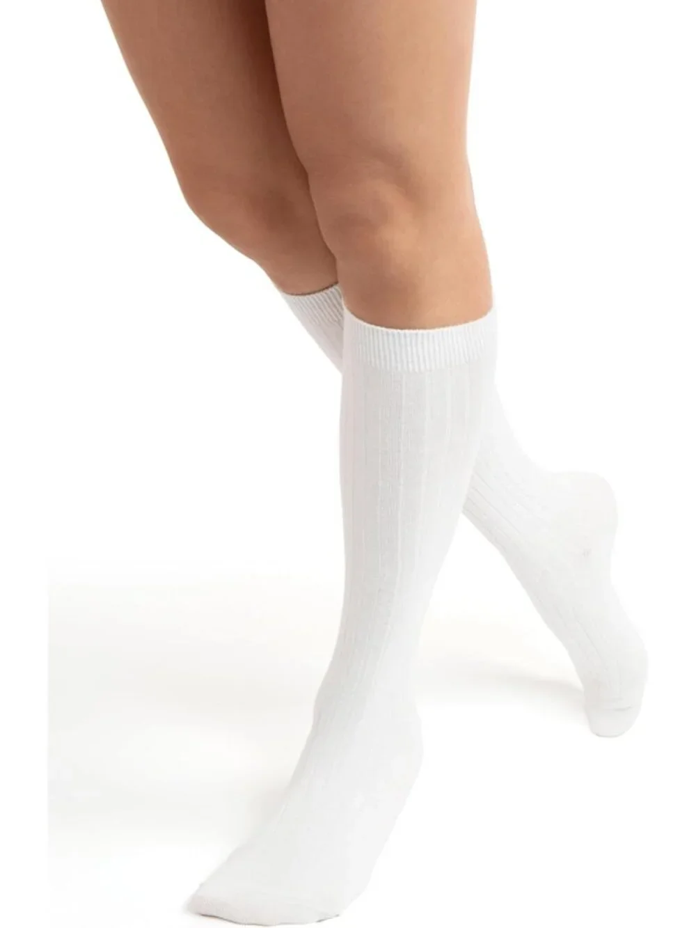 Striped Cotton Knee High Socks for Women | 4 Pairs Tube Socks | Fashionable